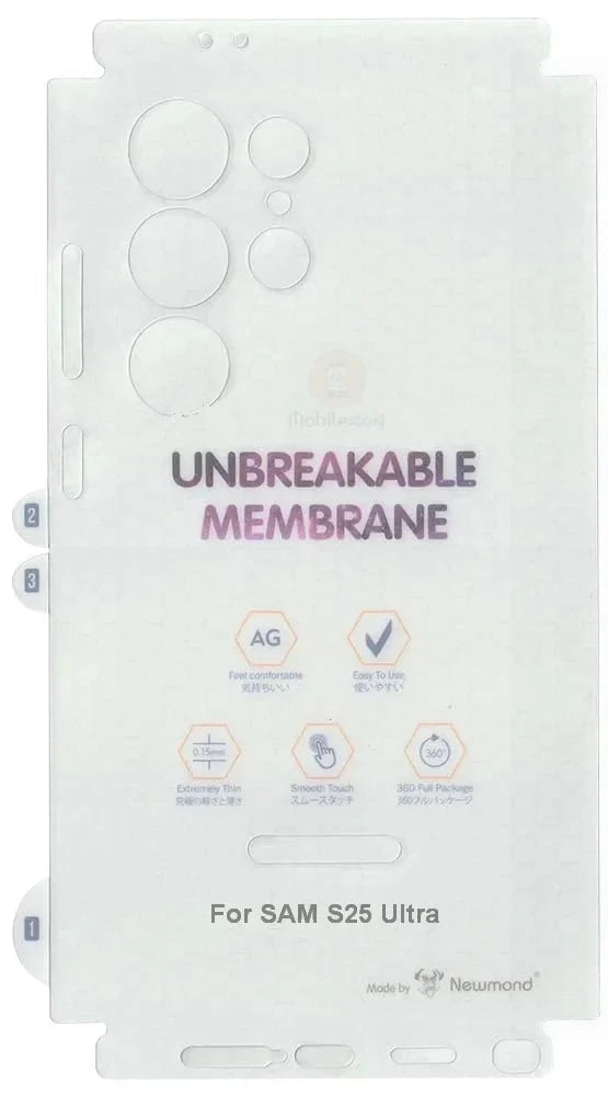 Back & Side (Lamination) Membrane Edge to Edge Protection for Samsung S24 Ultra