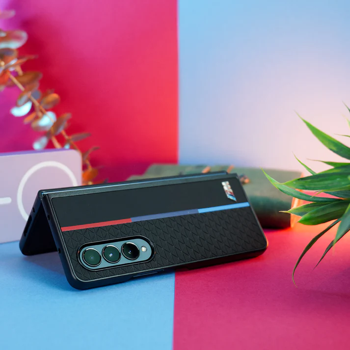 Samsung Galaxy Z Fold 4 BMW M Sports Car Logo dual Shade Design Case