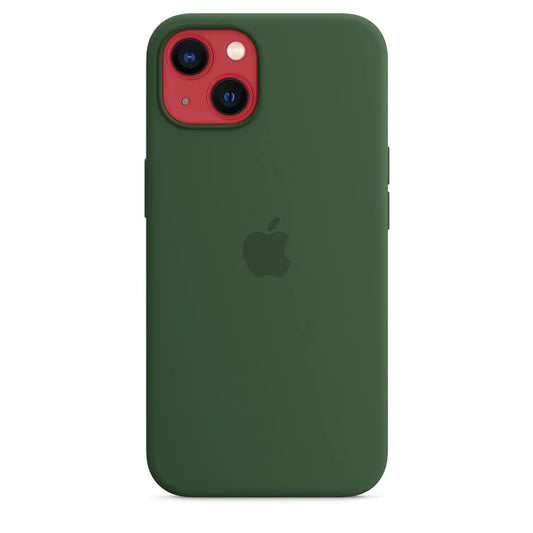 iPhone 13 Mini Original Liquid Silicon Case with Logo - Green