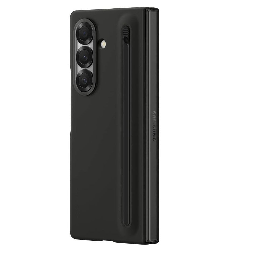 Samsung Galaxy Z Fold7 S-Pen Case, Skin Feel Cover wtih Stylus - Black