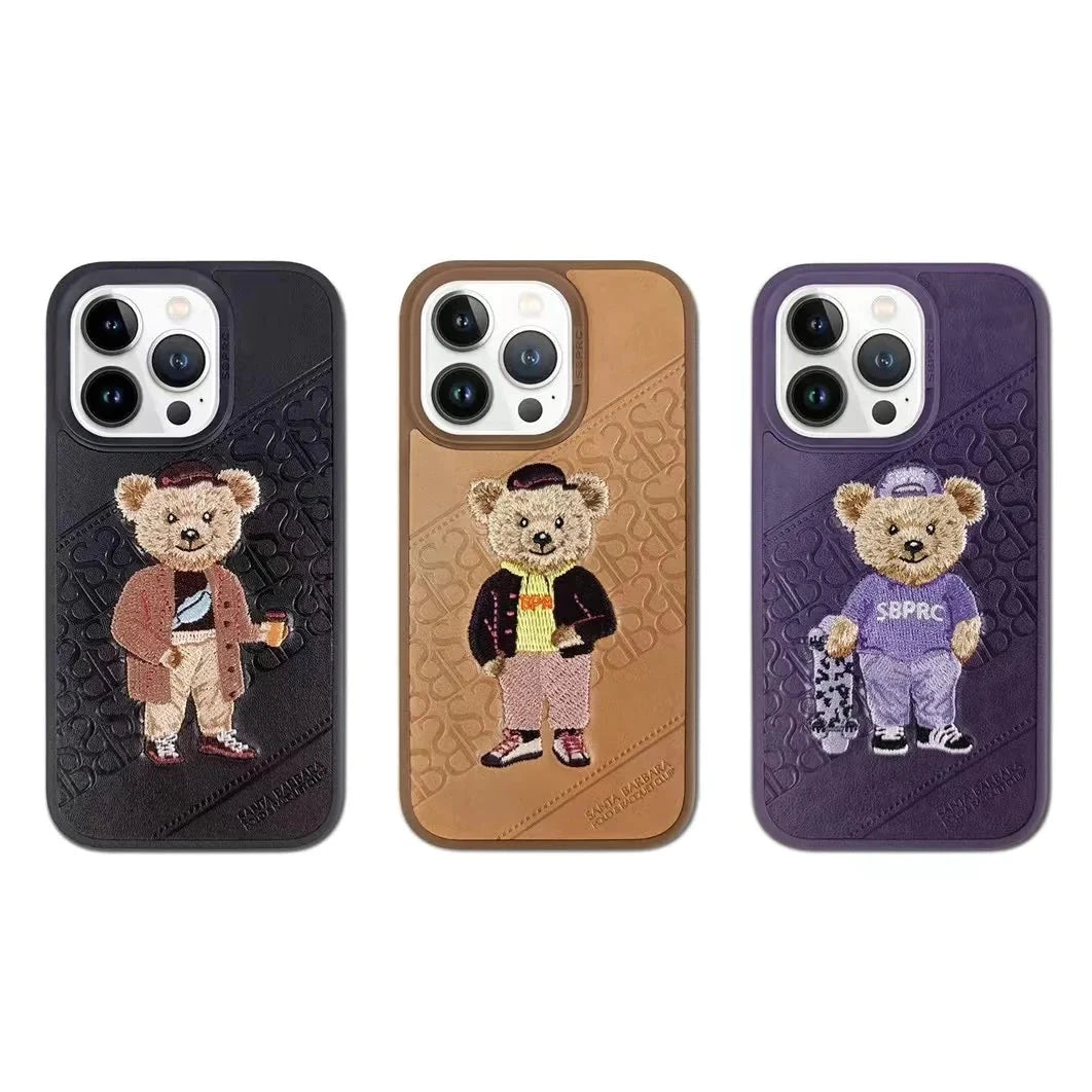 iPhone 14 Pro Santa Barbara Polo Club Crete Series Genuine Leather Case