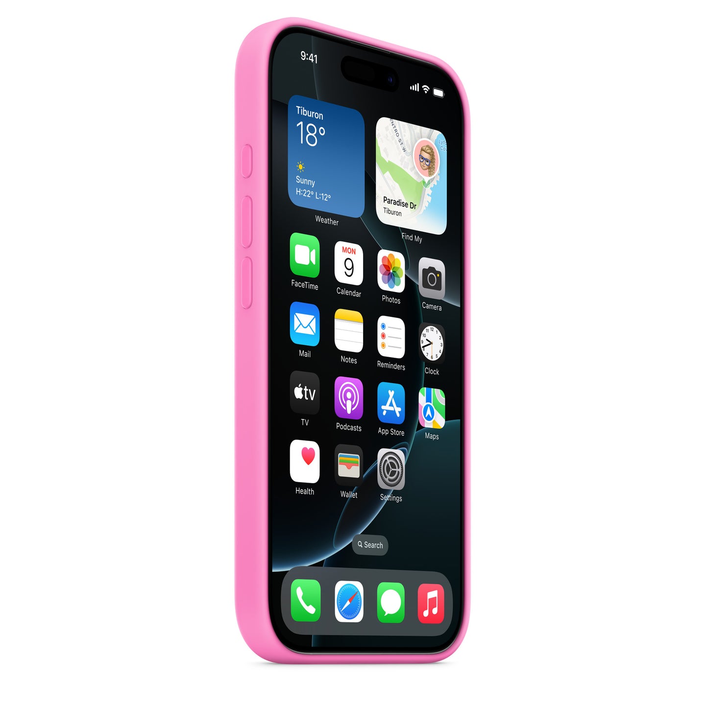 iPhone 16 Pro Max Silicon Case Magsafe with New Camera Control Button - Peony
