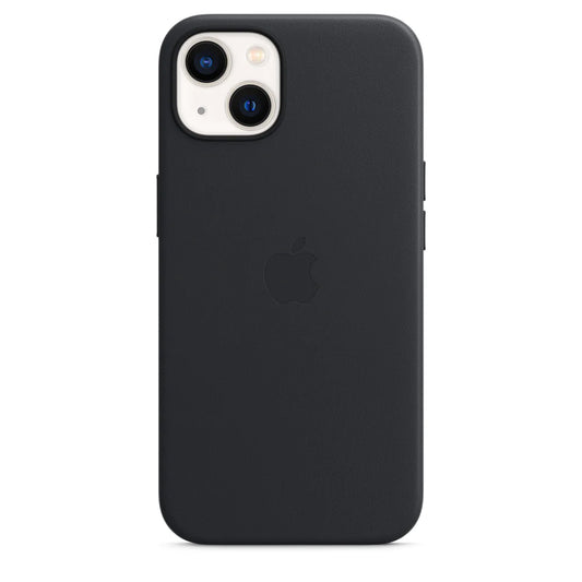 iPhone 13 Leather Case with MagSafe -Black