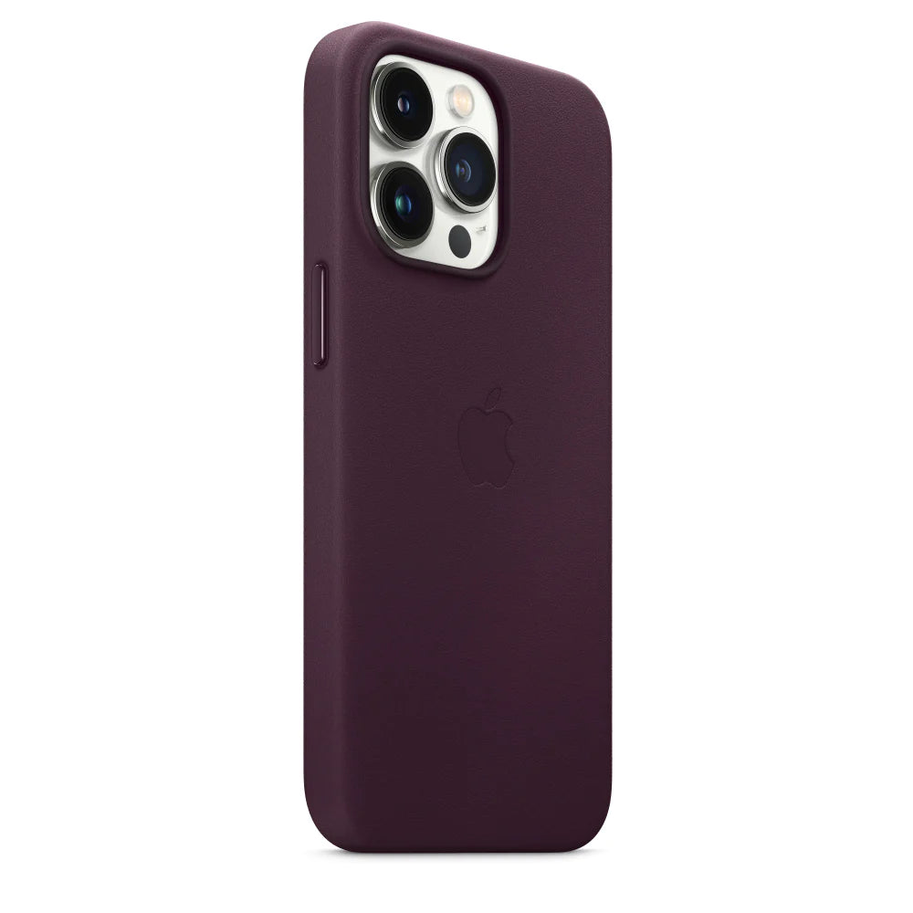 iPhone 14 Pro Leather Case with MagSafe -Dark Purple
