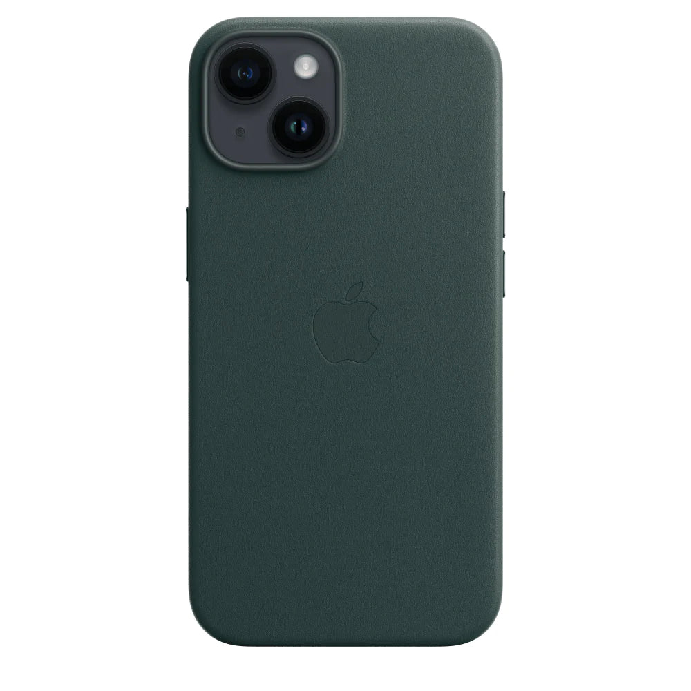iPhone 14 Leather Case with MagSafe -Dark Green