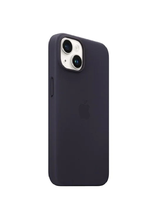 iPhone 14 Leather Case with MagSafe -Black