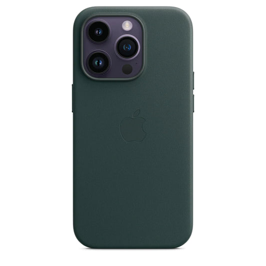 iPhone 15 Pro Max Leather Case - Dark Green
