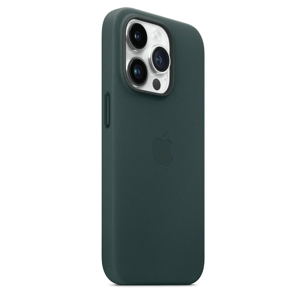 iPhone 15 Pro Max Leather Case - Dark Green