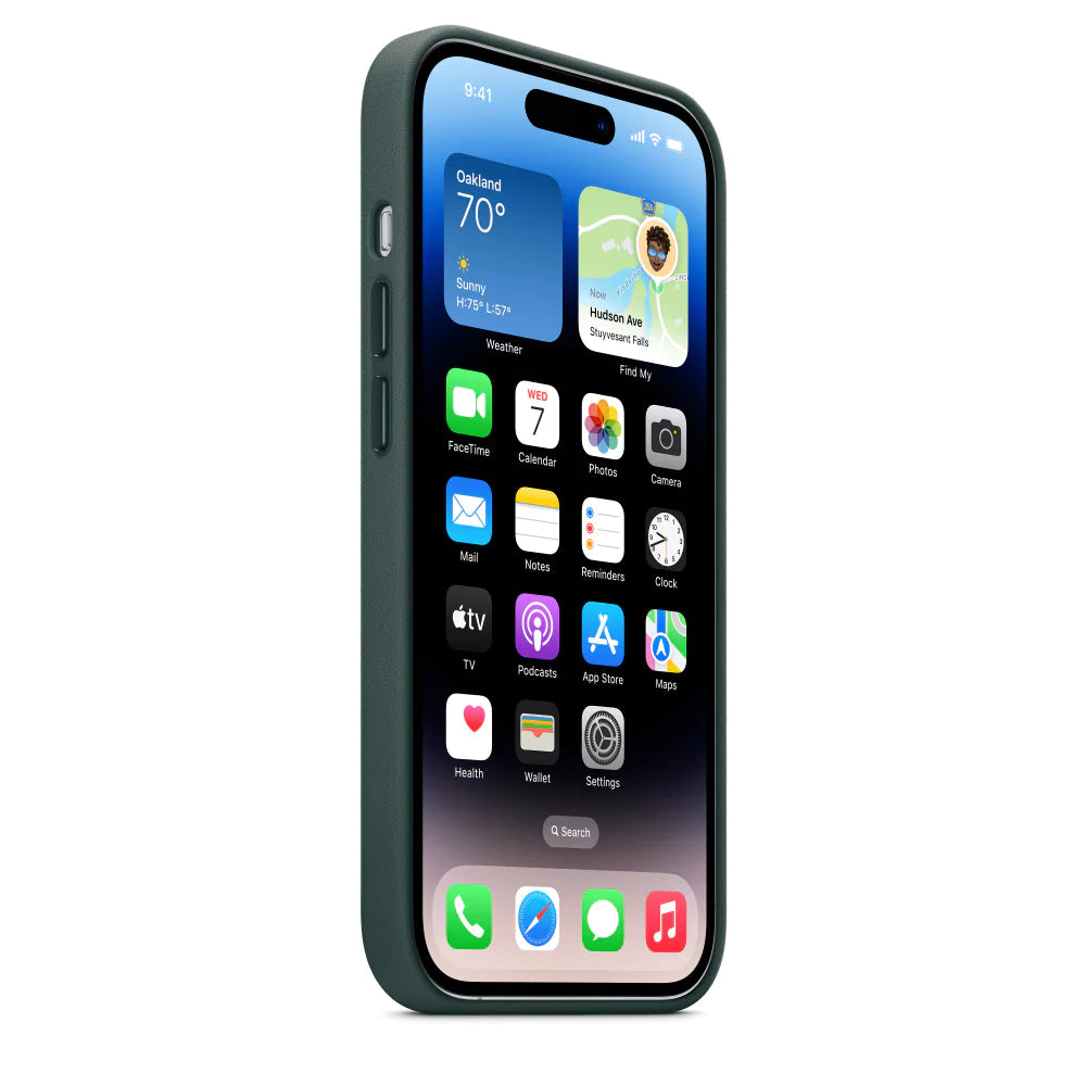 iPhone 14 Pro Max Leather Case with MagSafe -Dark Green