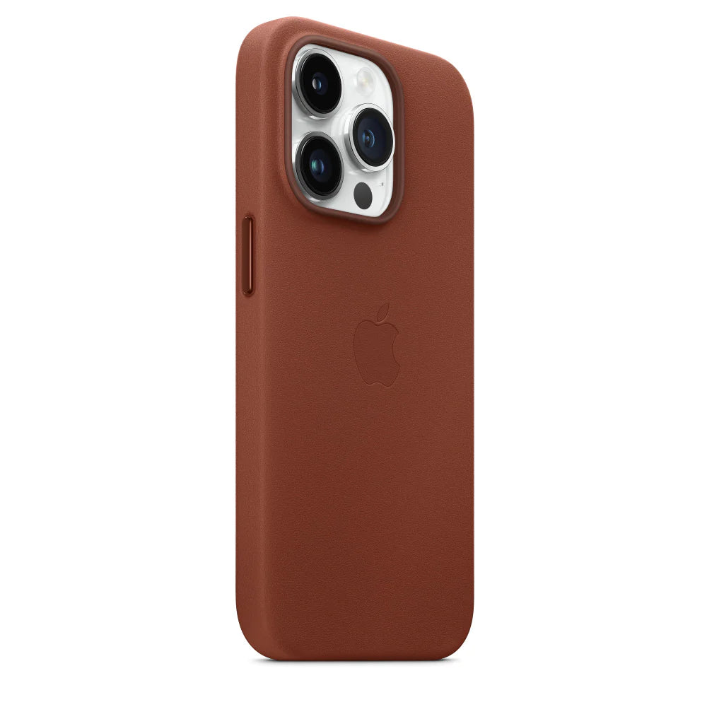 iPhone 14 Pro Leather Case - Umber Brown