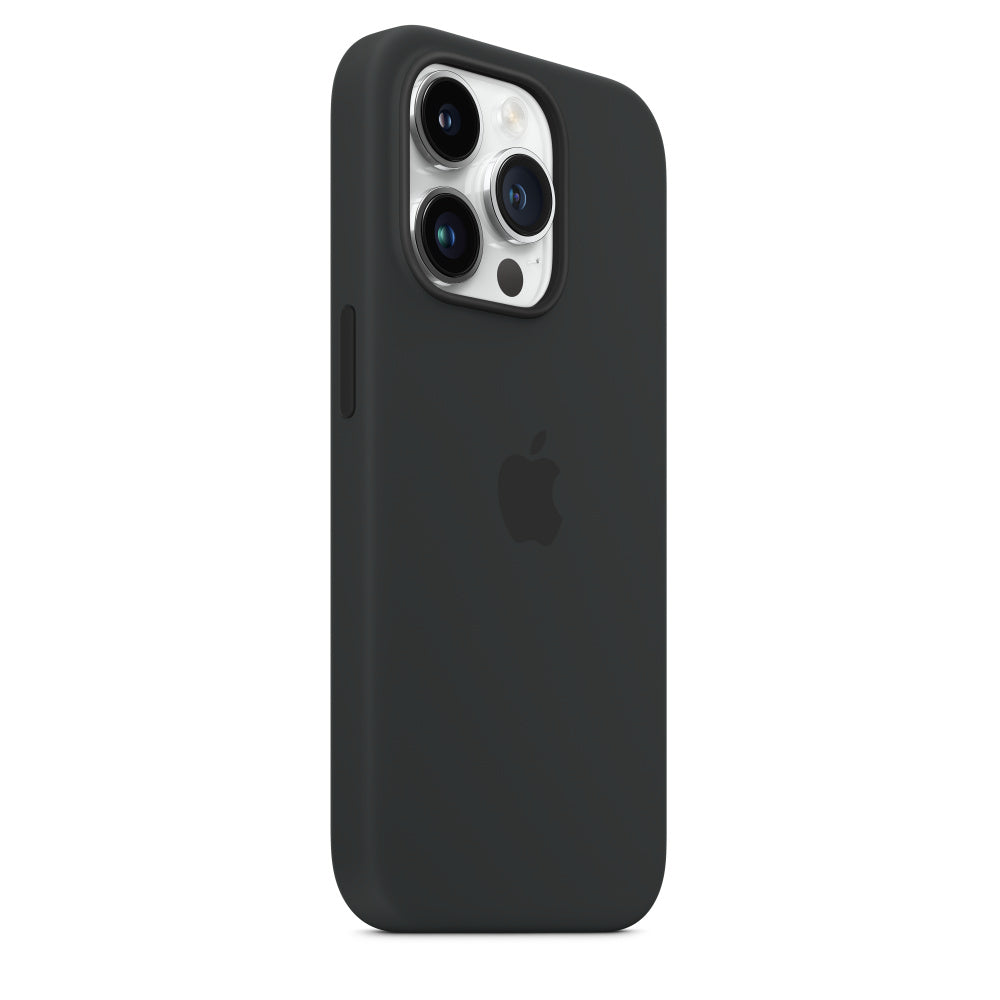 iPhone 15 Pro Max Original Silicone Case With Magsafe (IC Animation Working) - Midnight Black