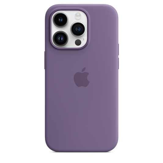iPhone 14 Pro Original Liquid Silicon Case With Magsafe IC Working (Animation) - Lavender