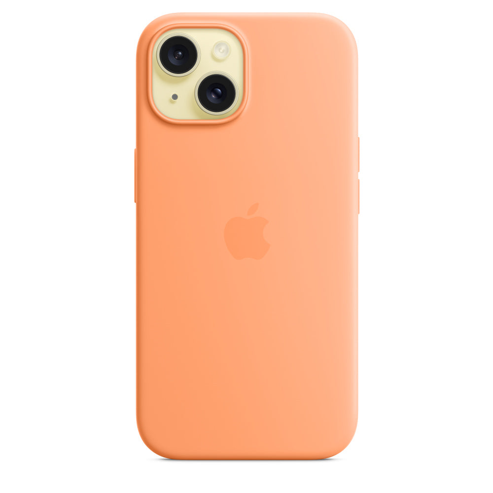 iPhone 15 Original Silicone Case With Magsafe - Light Orange