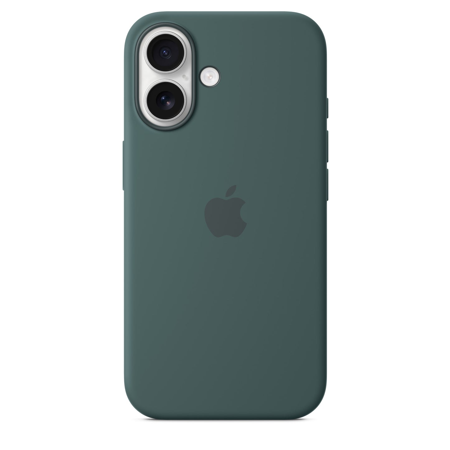iPhone 16 Plus Silicon Magsafe Case with IC Working Animation) - Lake Green