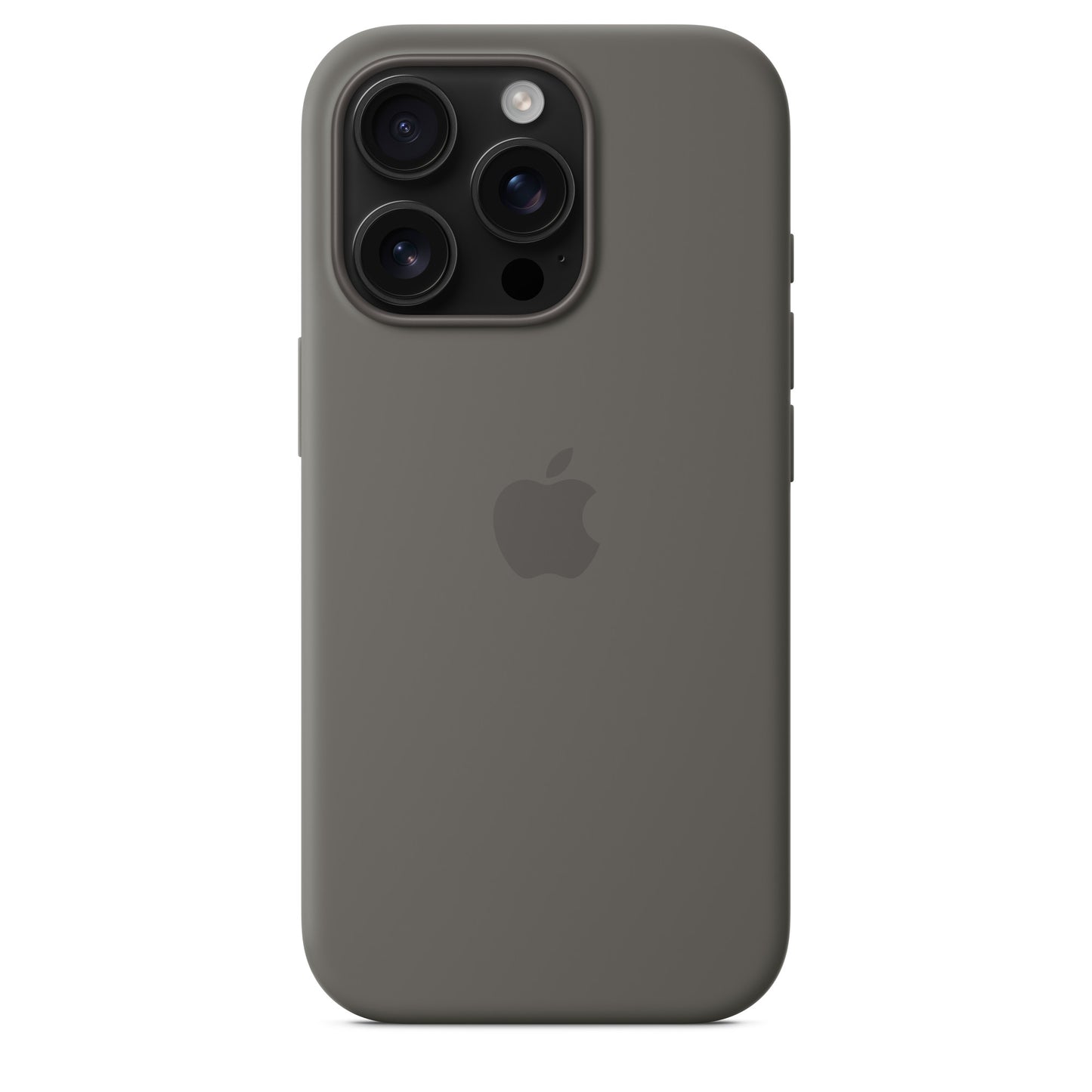 iPhone 16 Pro Silicon Magsafe Case with IC Working Animation) - Titanium Grey