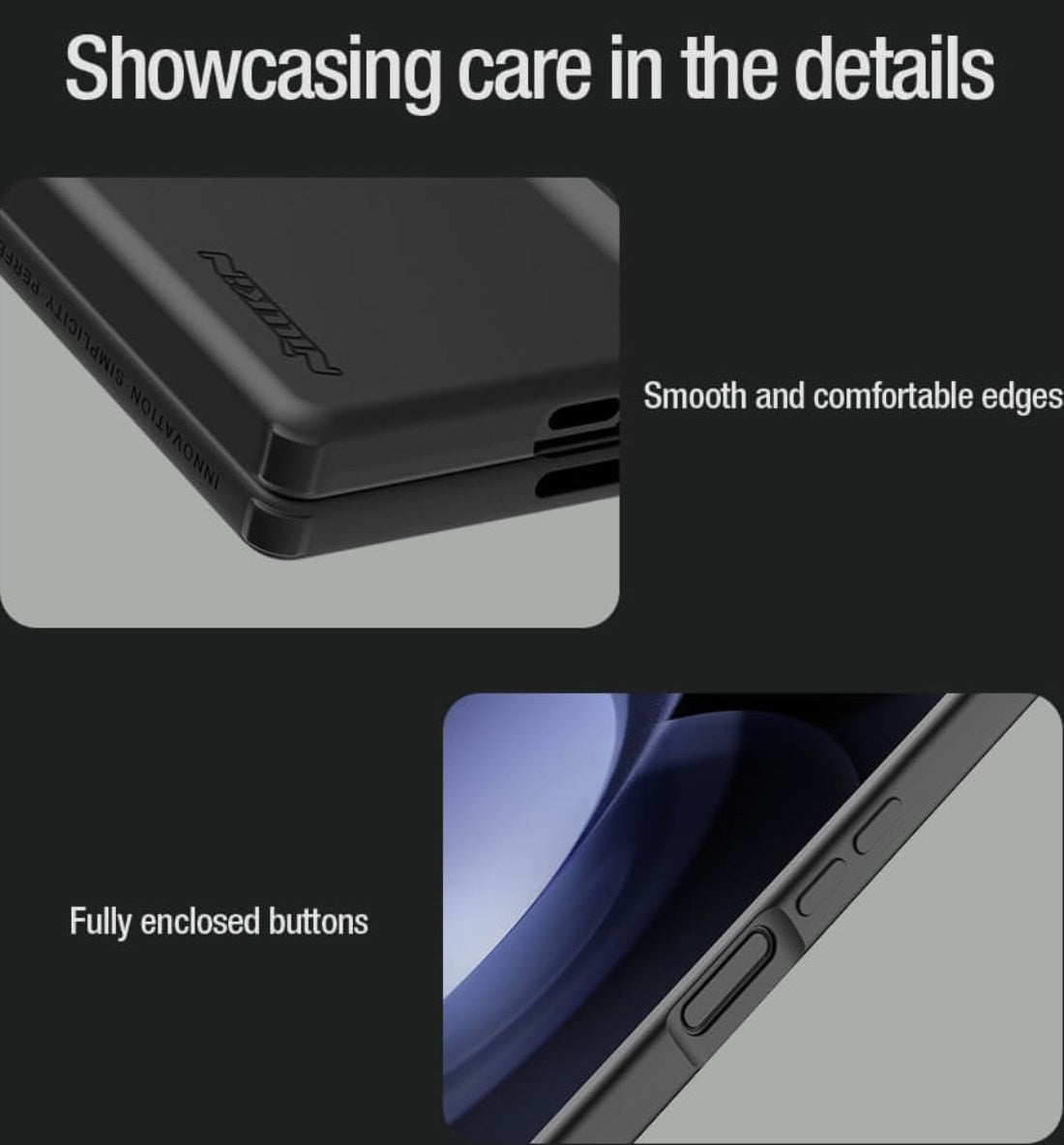 Samsung Galaxy Z Fold6 Nillkin S-Pen Case, Liquid Silicon Skin Feel Flex Pure With S-Pen Case - Black