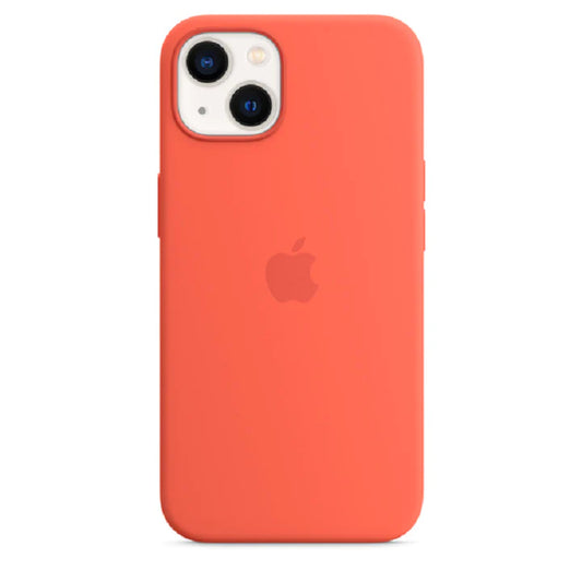 iPhone 13 Mini Original Liquid Silicon Case with Logo - Orange