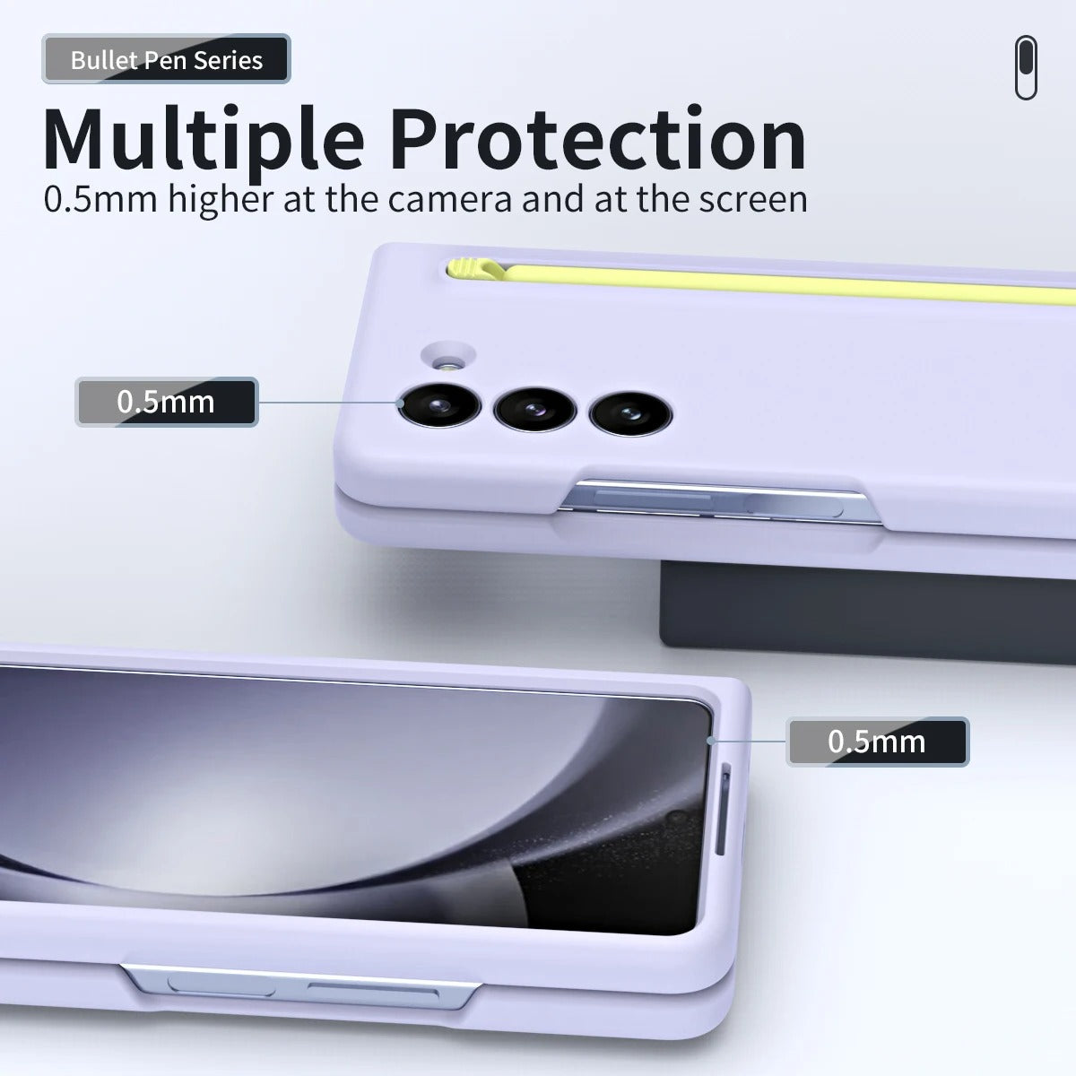 Samsung Galaxy Z Fold 6 Silky Liquid PC Matte S-Pen Case - Dark Grey