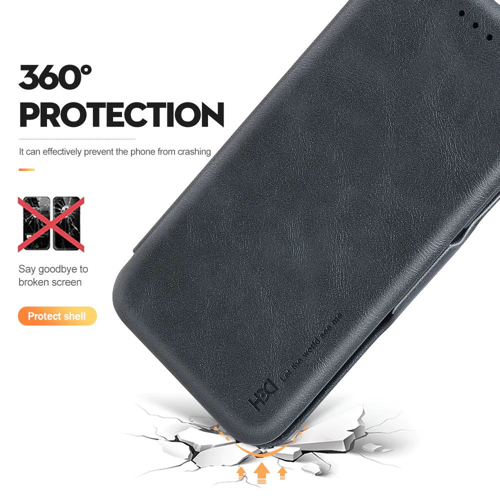 Samsung Galaxy S23 Ultra Leather Flip Cover Stand With Card Holder Case