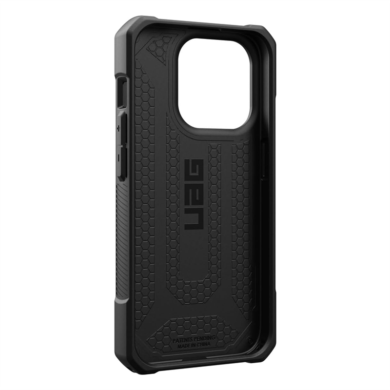 iPhone 16 UAG Monarch Kevlar Pattern with 5 Red Dot - Black