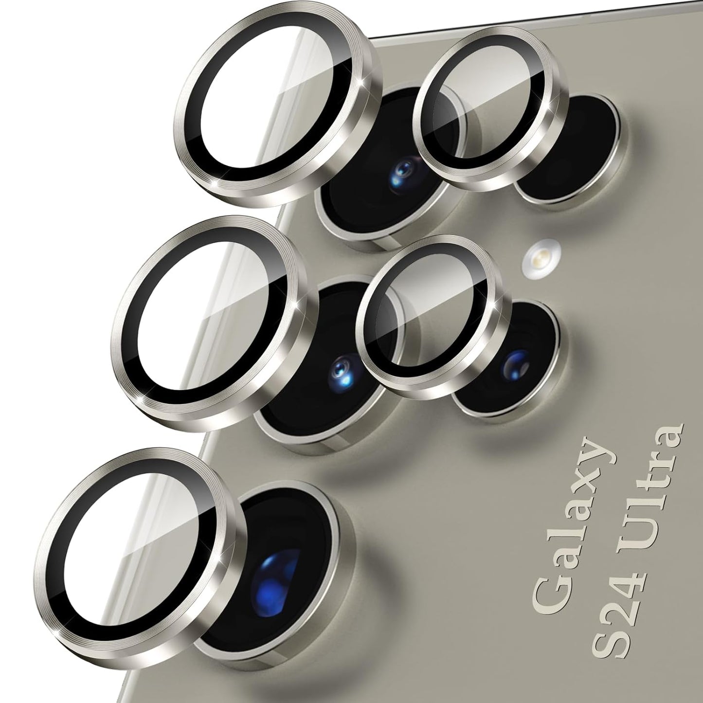 Metal Alloy HD Camera Ring Protector for Samsung S24 Ultra