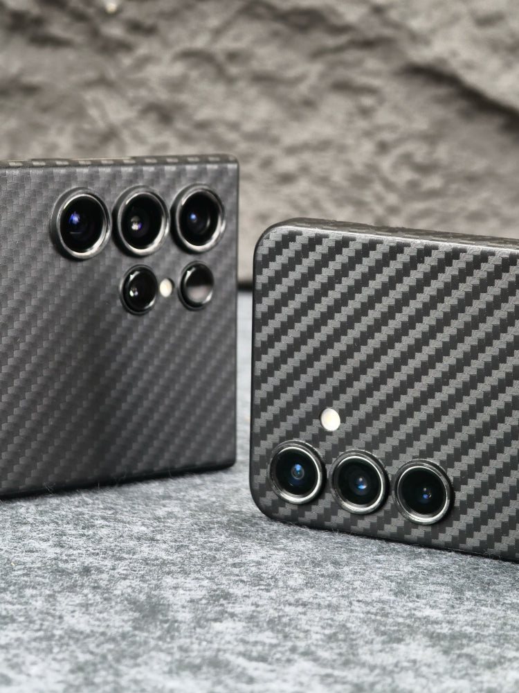 Samsung Galaxy S24 Ultra KZDOO Air Carbon Ultra Thin Case with Camera Protection - Purple / Titanium