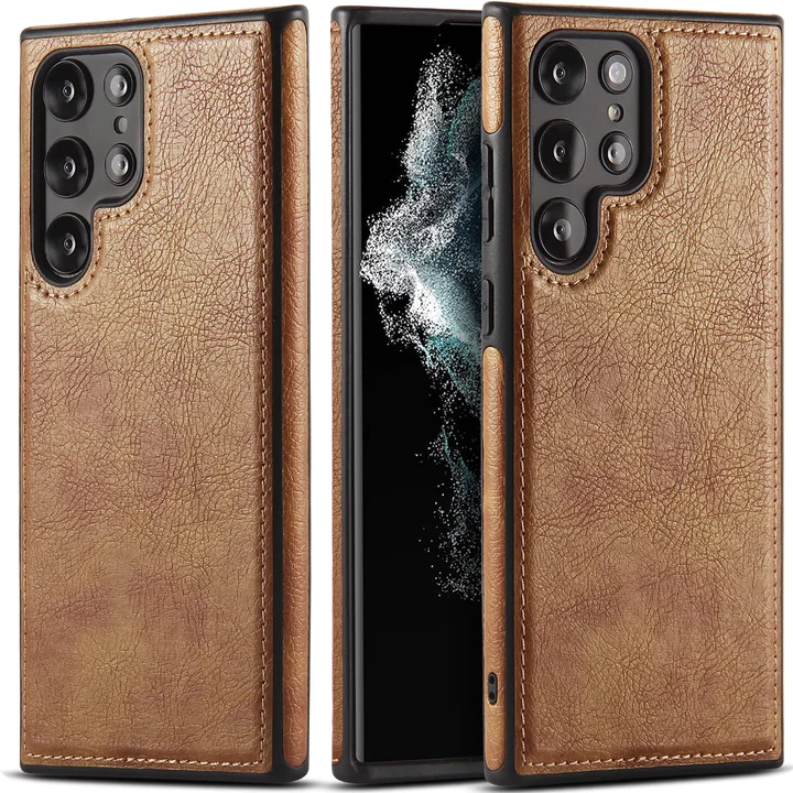 Samsung Galaxy S23 Ultra Super Slim Leather Case - Brown