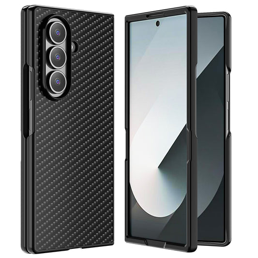 Samsung Galaxy Fold7 Carbon Case Matte Finish Eclipse Series Back Cover - Black