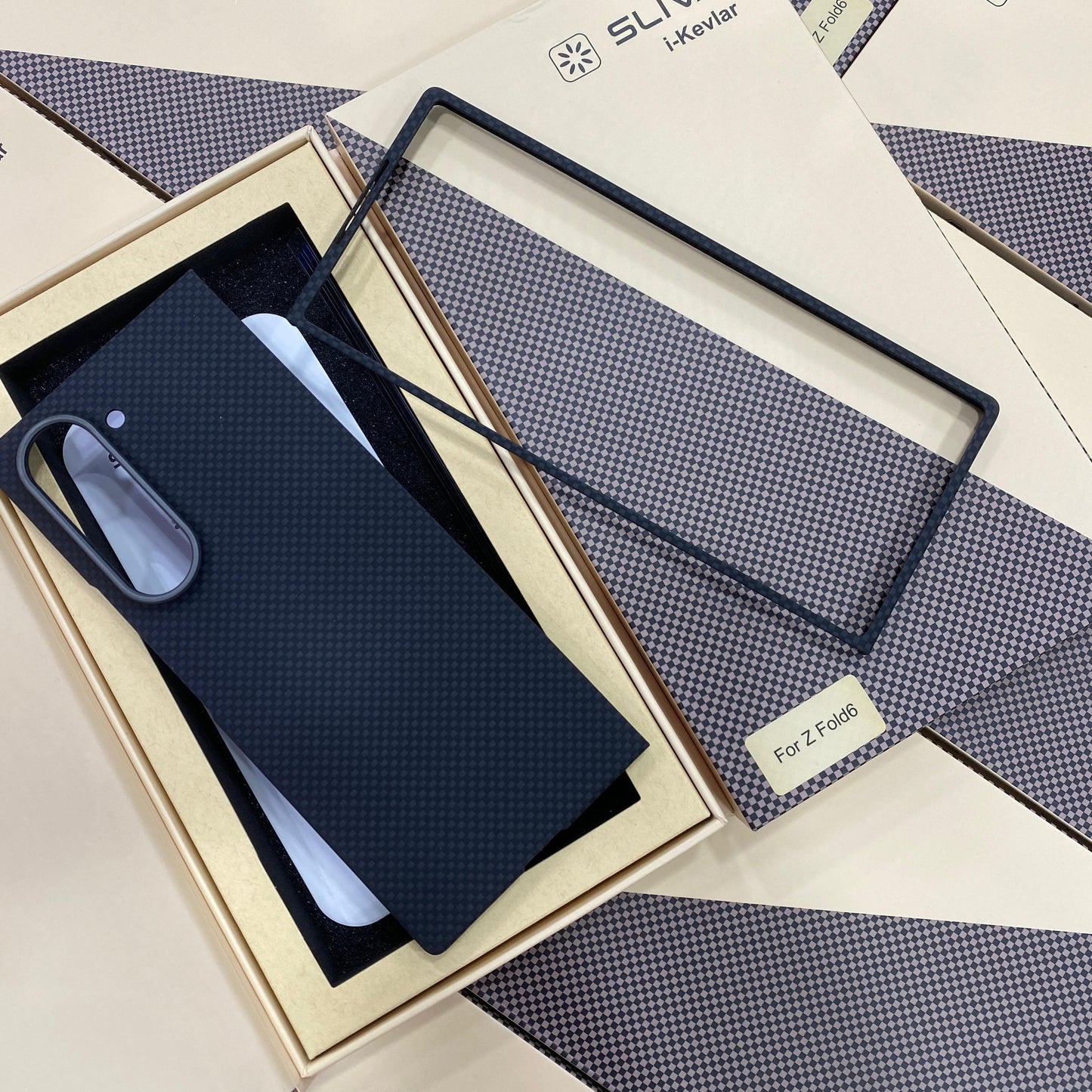 Samsung Galaxy Z Fold6 Carbon Fiber Case, 0.5mm Super Slim Original SLIVA Carbon Fiber