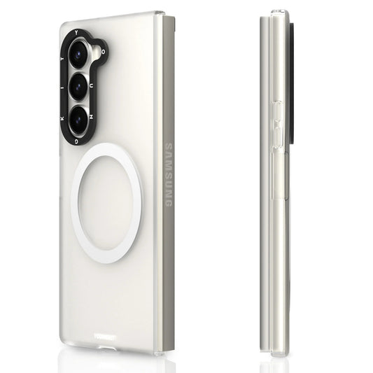 Samsung Galaxy Z Fold6 Youngkit Case, Hidden Sand Matte Texture Magsafe Case - Clear