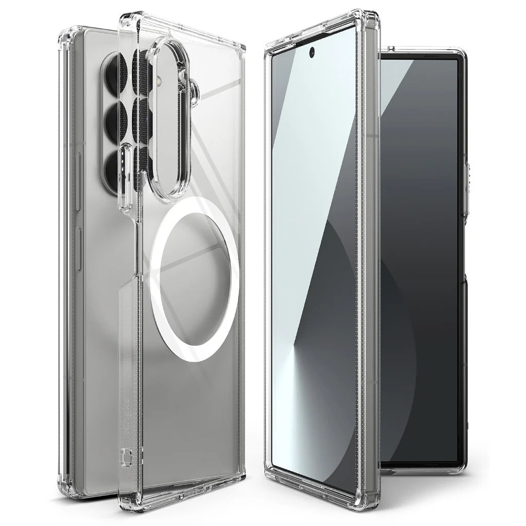 Samsung Galaxy Z Fold7 Cristal Clear Soft TPU Magnetic Magsafe Case - Transparent