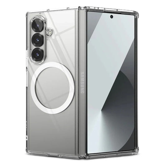Samsung Galaxy Z Fold7 Cristal Clear Soft TPU Magnetic Magsafe Case - Transparent