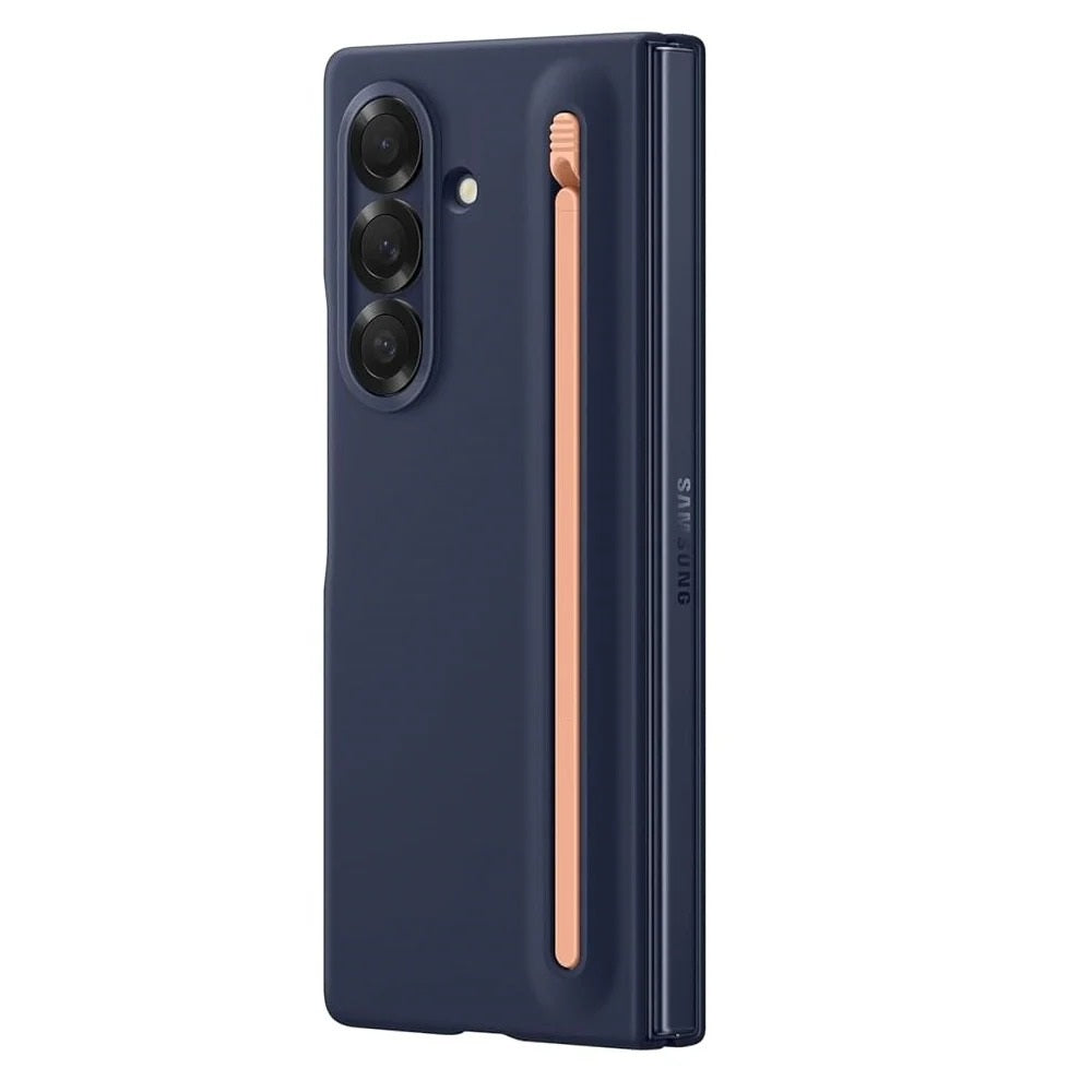 Samsung Galaxy Z Fold7 S-Pen Case, Skin Feel Cover wtih Stylus - Blue