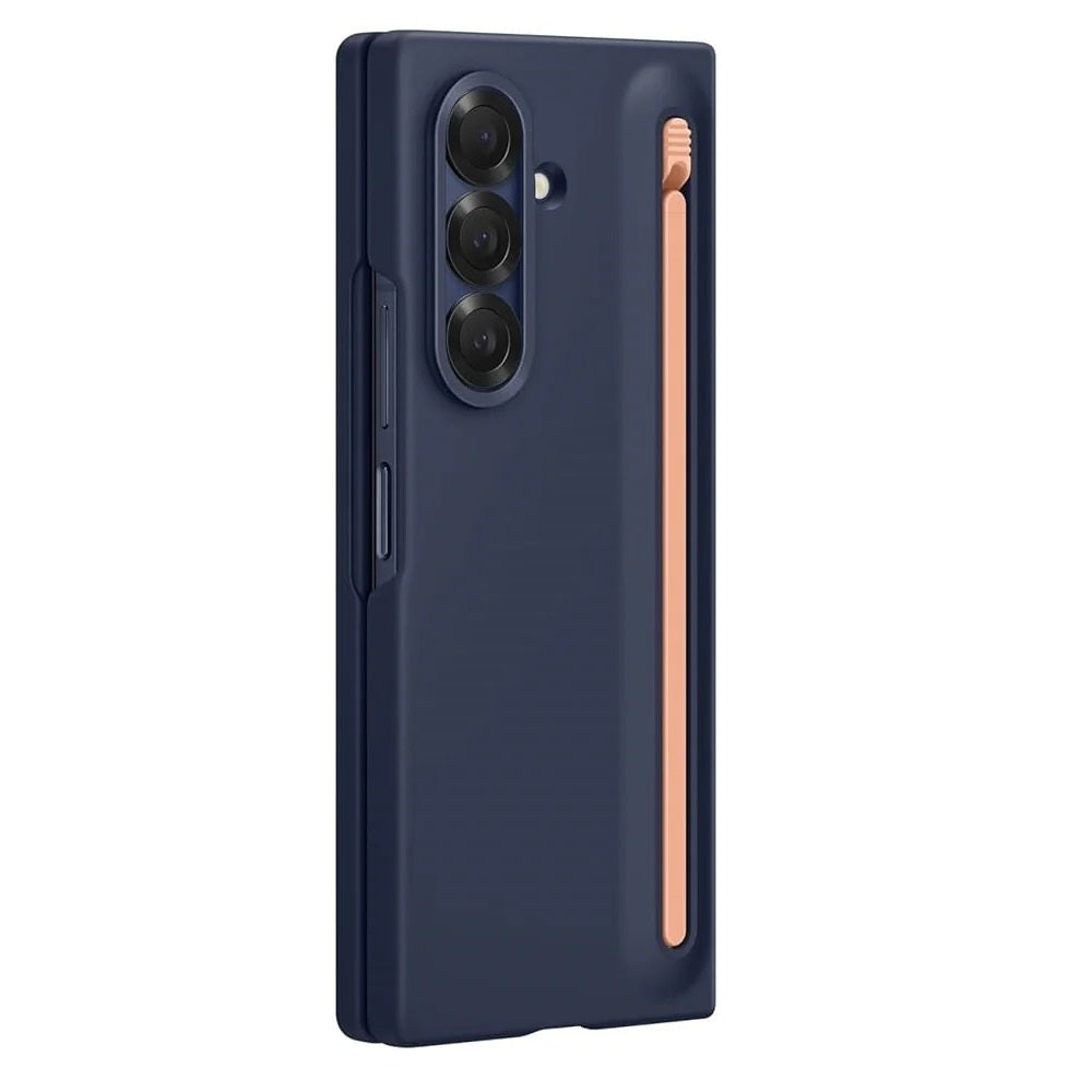 Samsung Galaxy Z Fold7 S-Pen Case, Skin Feel Cover wtih Stylus - Blue