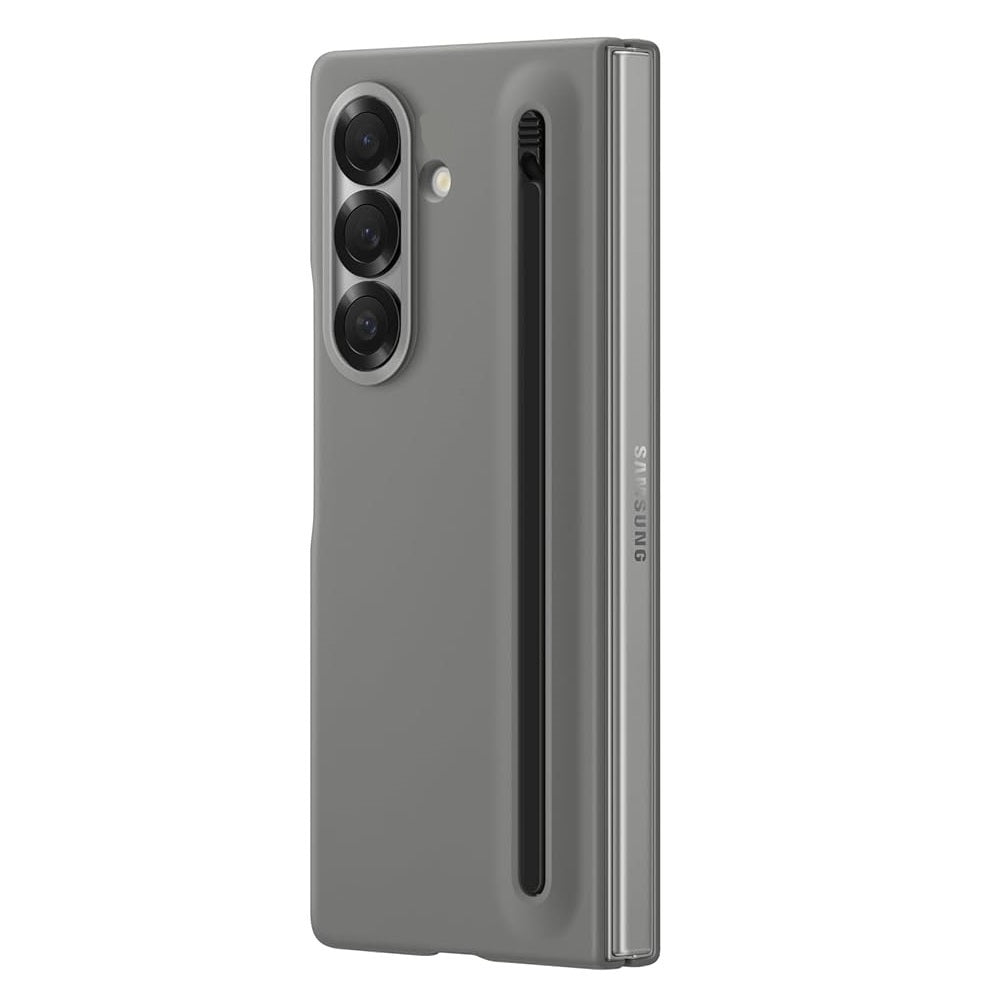 Samsung Galaxy Z Fold7 S-Pen Case, Skin Feel Cover wtih Stylus - Grey