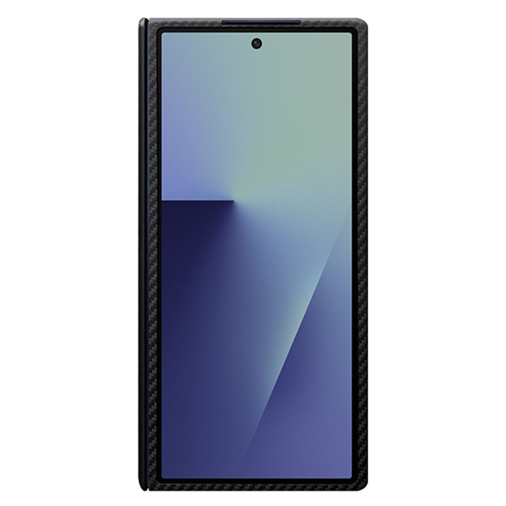 Samsung Galaxy Z Fold7 Slim Carbon Case, 0.6mm Thin Carbon Fiber Case with Magsafe & Hinge Protection - Black