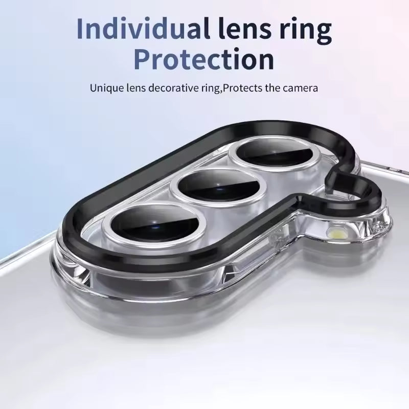 Samsung Galaxy Z Fold7 Anti Yellowing Transparent Back Cover with Kickstand & Front Glass