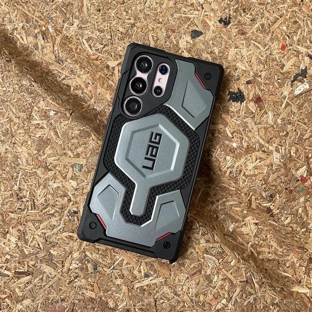 Samsung Galaxy S23 Ultra UAG Monarch Pro Kevlar Rugged Heavy Duty Protective Case With Magsafe - Grey