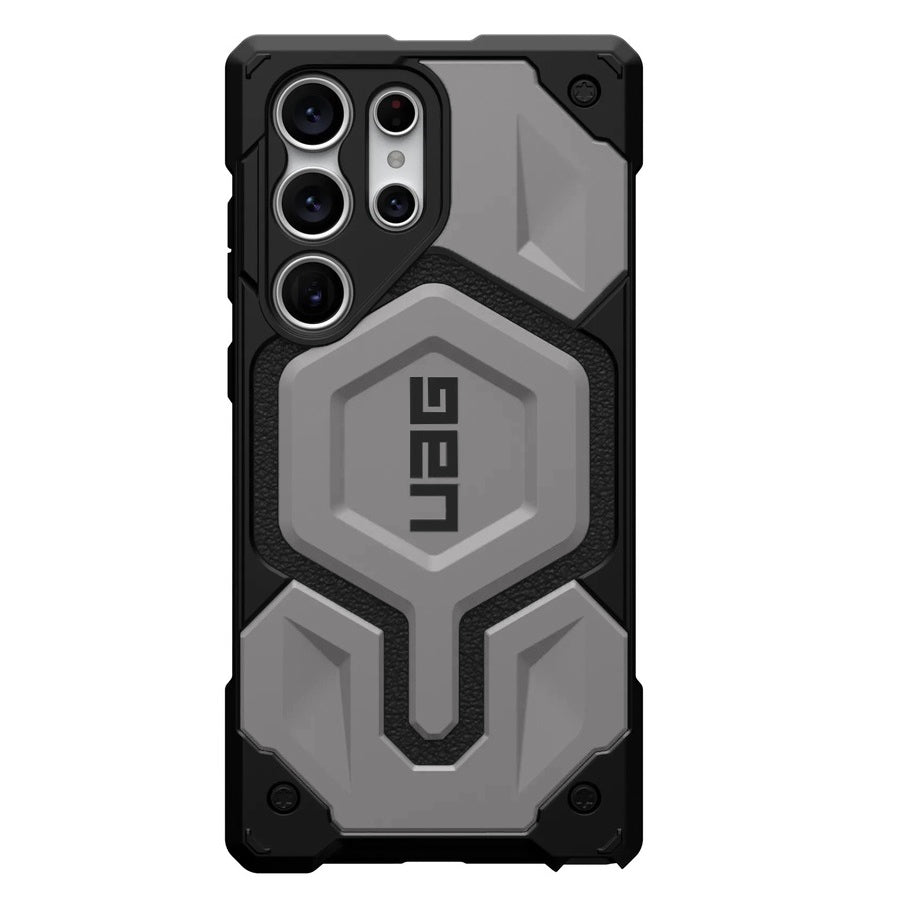Samsung Galaxy S23 Ultra UAG Monarch Pro (Inner Leather) Case With Magsafe - Silver