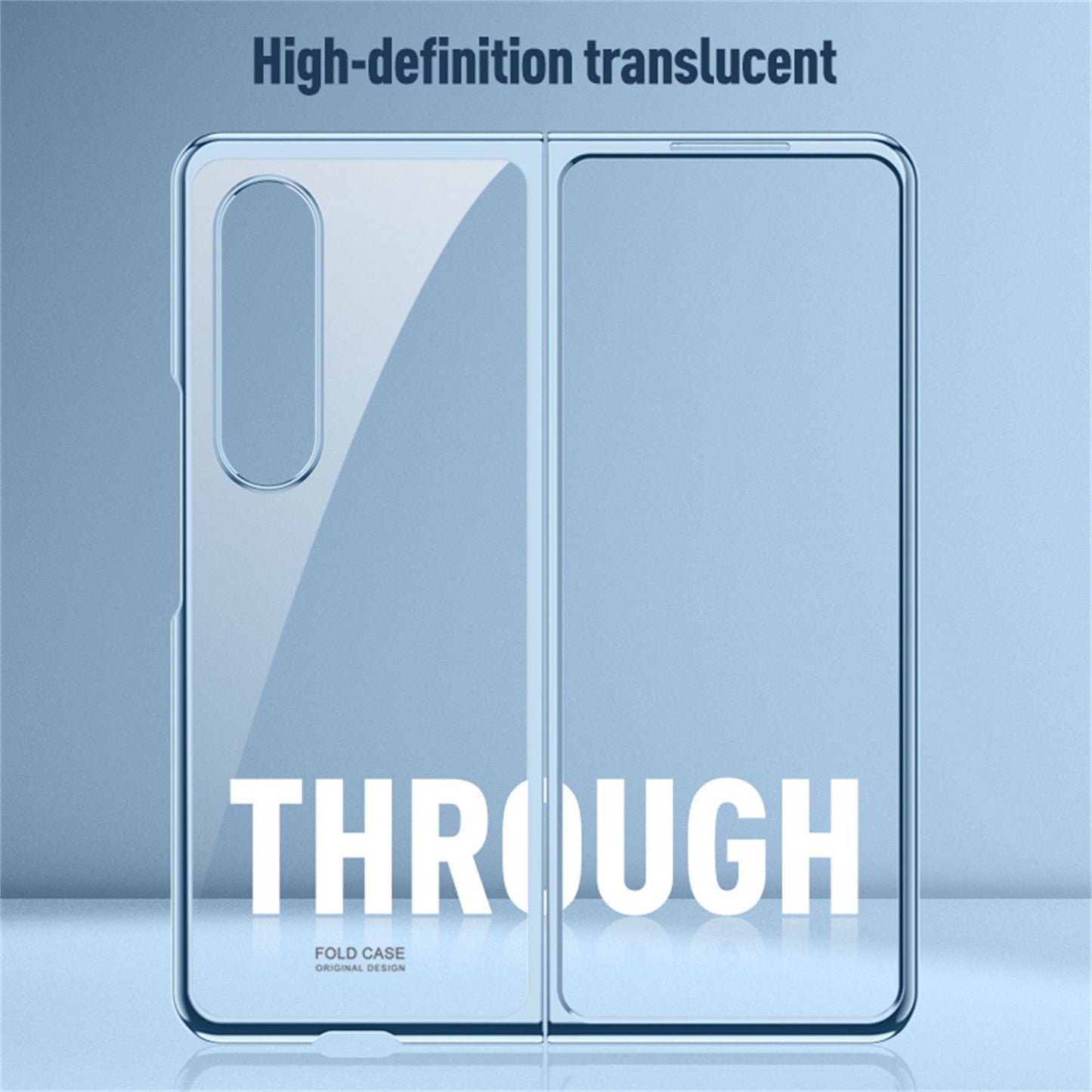 Samsung Galaxy Z Fold 5  Ultra-Thin Protective Chrome Case - Original Phone Color