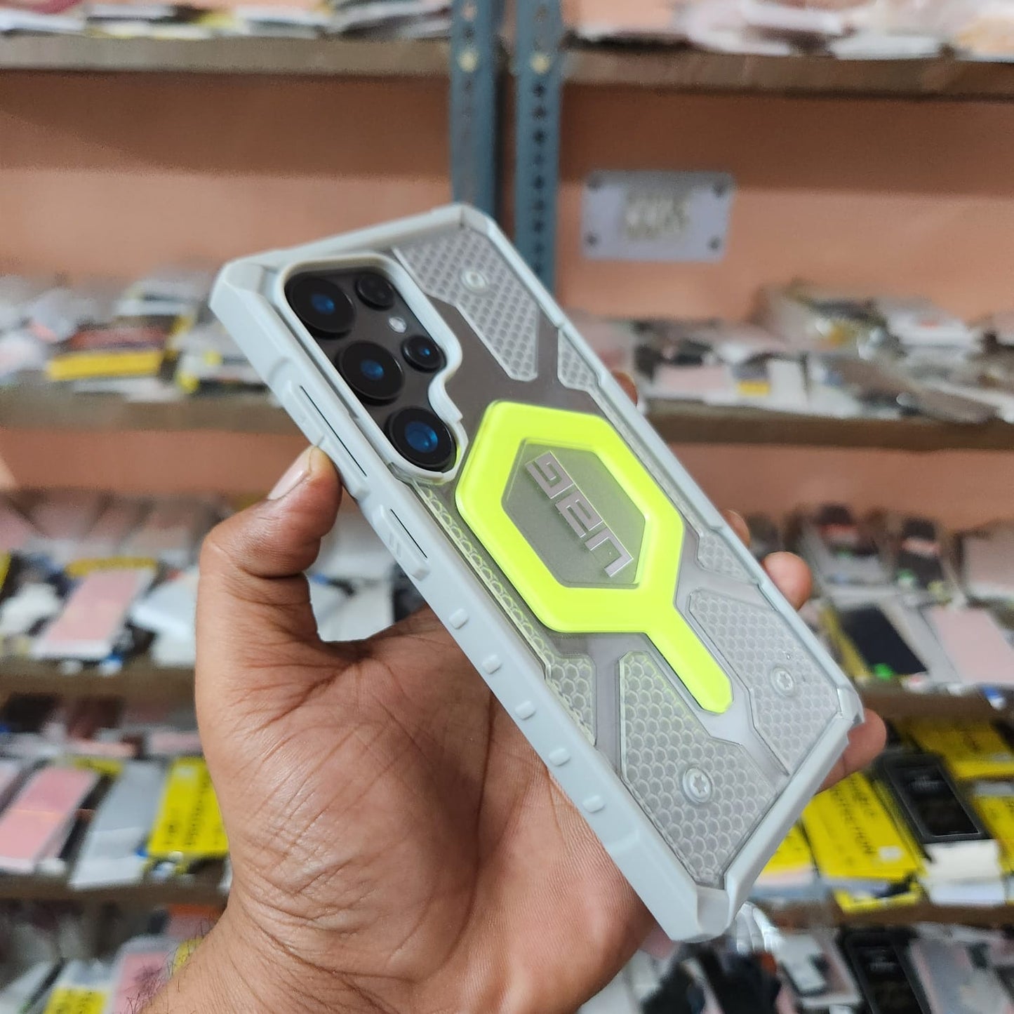 Samsung Galaxy S23 Ultra UAG Pathfinder Premium Rugged Shockproof Case With Magsafe - Neon Green