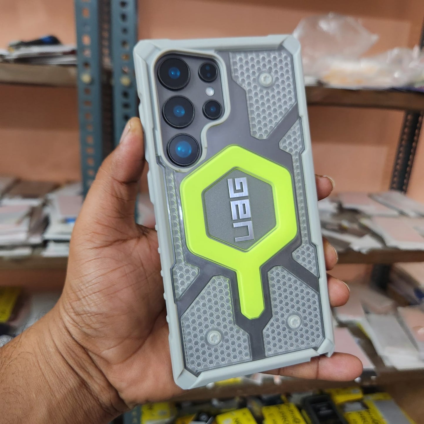 Samsung Galaxy S23 Ultra UAG Pathfinder Premium Rugged Shockproof Case With Magsafe - Neon Green
