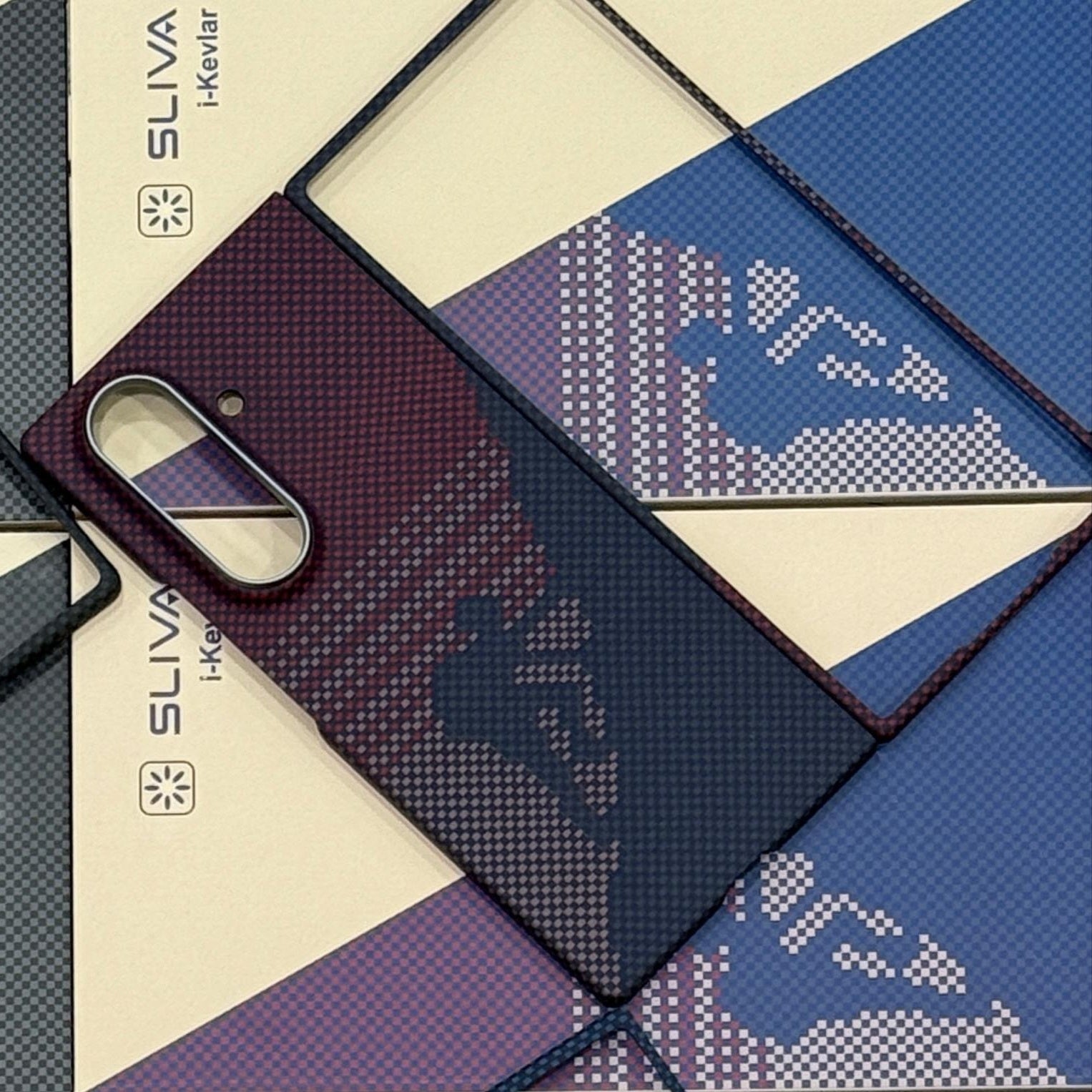 Samsung Galaxy Z Fold7 Real Carbon Fiber Case, 0.5mm Super Slim Original SLIVA Carbon Fiber with Magsafe