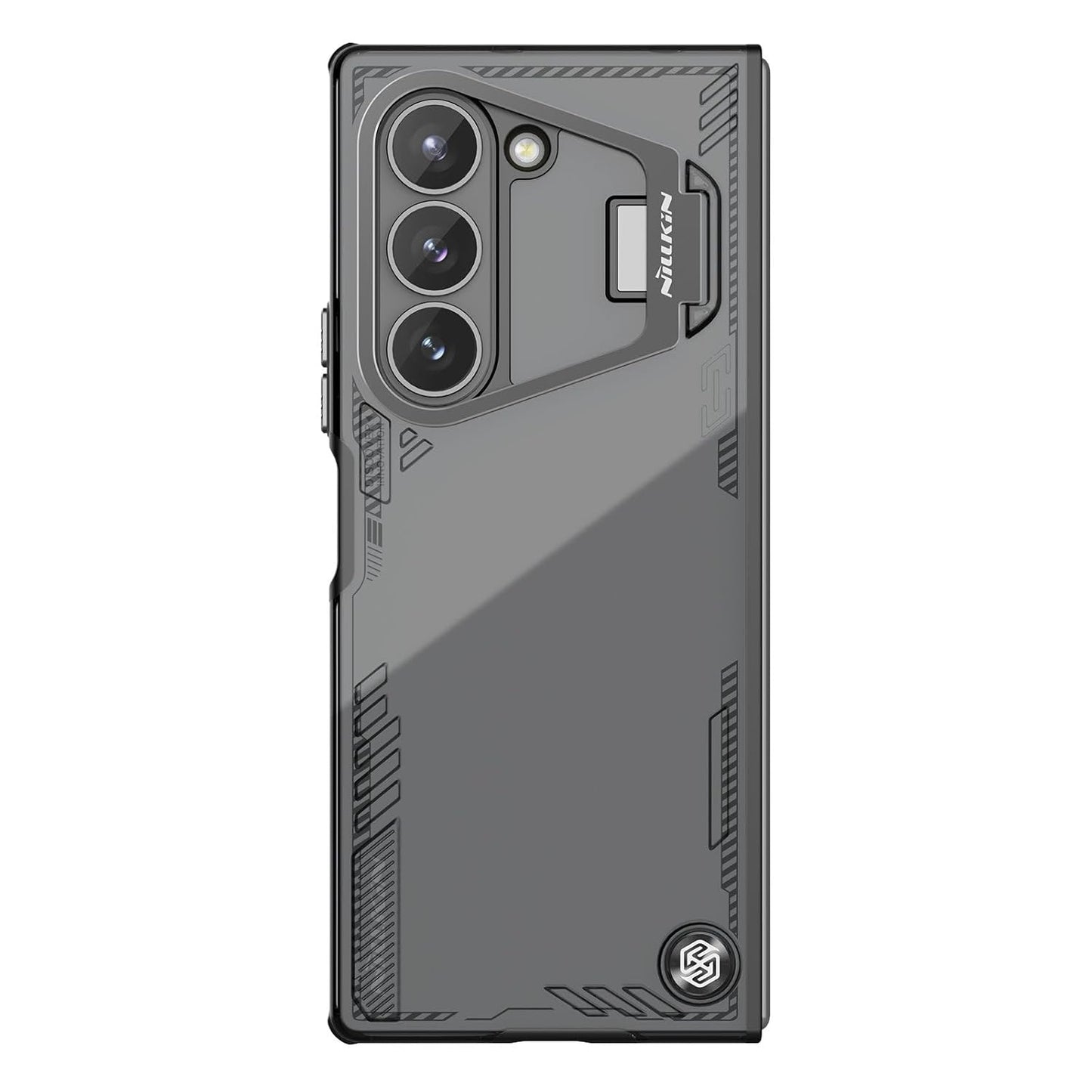Samsung Galaxy Z Fold 6 Nillkin ICEBLADE Series Corner Air Bags + Aluminum Camera Protect Kickstand Case