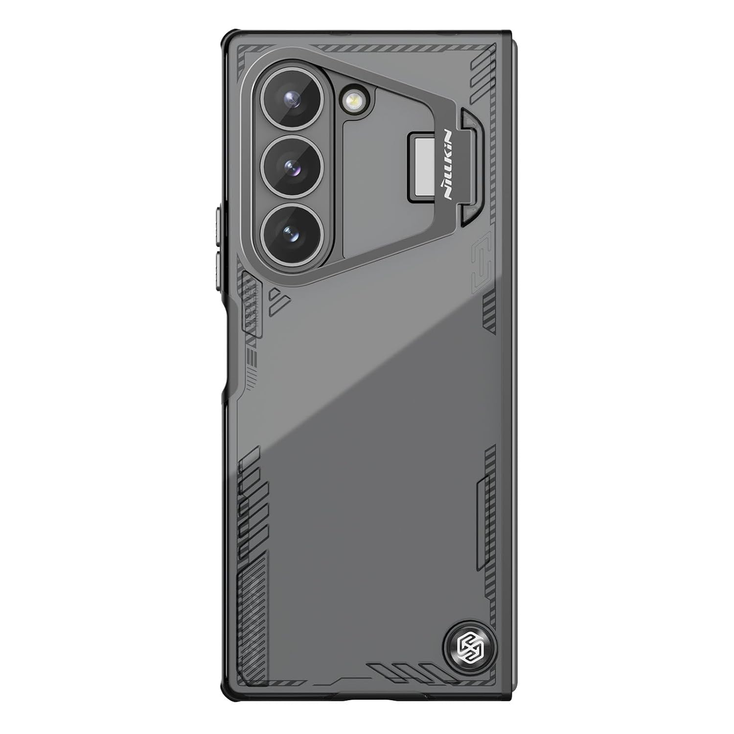 Samsung Galaxy Z Fold 6 Nillkin ICEBLADE Series Corner Air Bags + Aluminum Camera Protect Kickstand Case