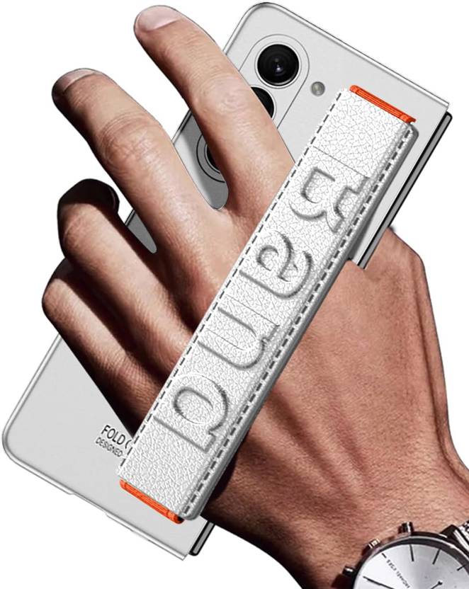 Samsung Galaxy Z Fold 6 PC Hard Super Slim with Wristband & Built-in Front Glass Case - Silver