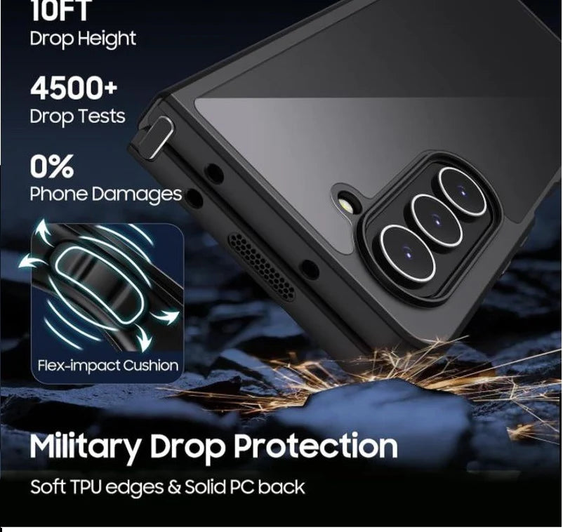 Samsung Galaxy Z Fold 5 Smoke Armor Matte Series Case