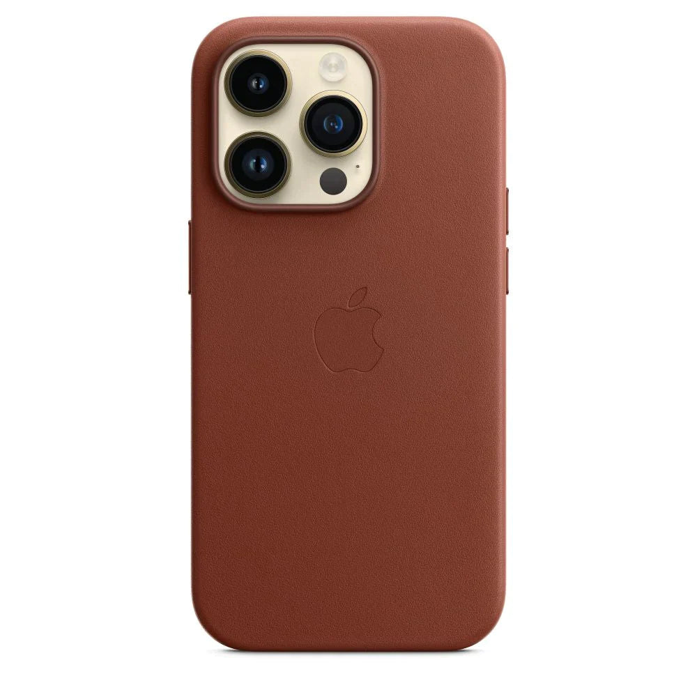iPhone 15 Leather Case - Umber Brown