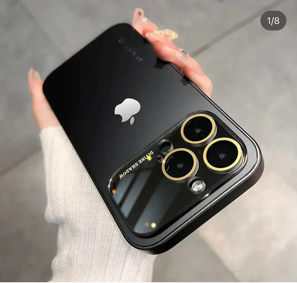 iPhone 14 Pro Full Lens Glass Case With Logo