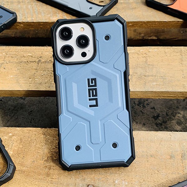 iPhone 15 UAG Pathfinder Premium Rugged Shockproof Case With Magsafe-Sierra Blue